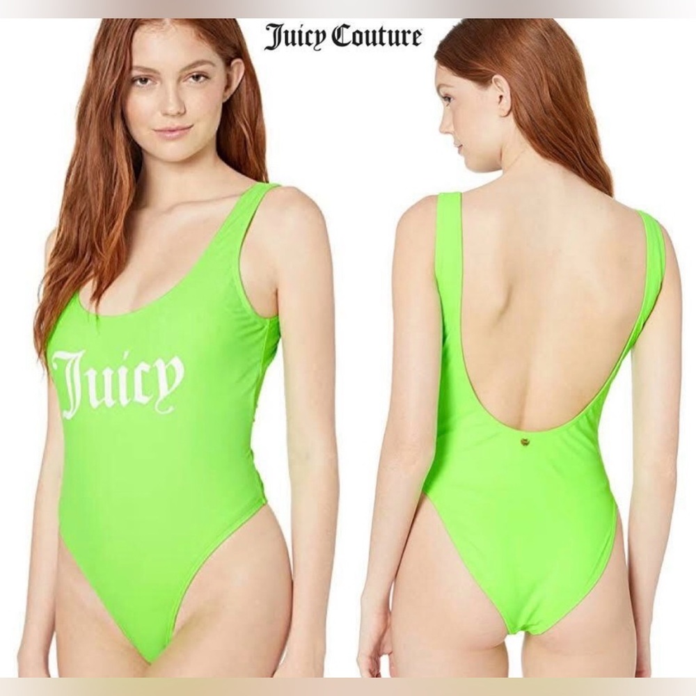 NWT Juicy Couture Bright Green One-Piece, size M